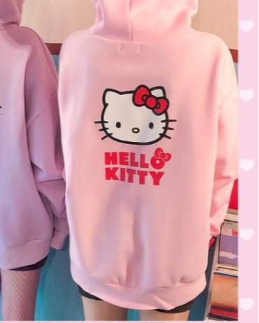 Hoodie hello kitty pink