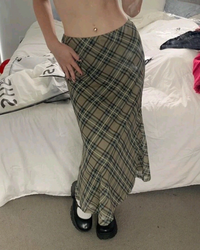 Green Maxi skirt 