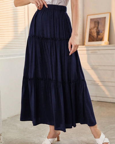 Dark blue maxi skirt