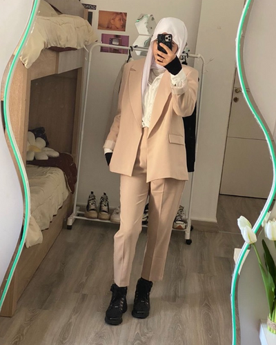 Beige suit 