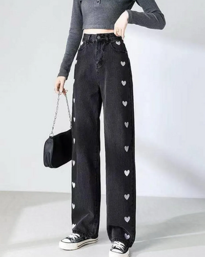 Side heart pants 