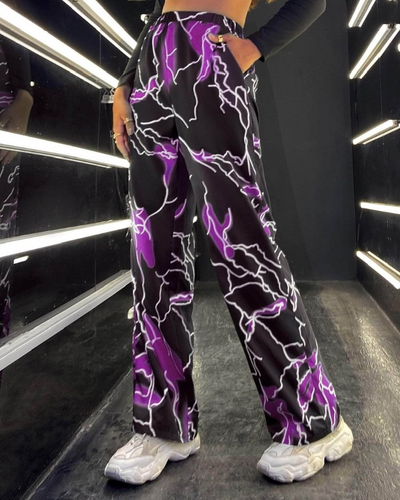 Lightning pants (purple)